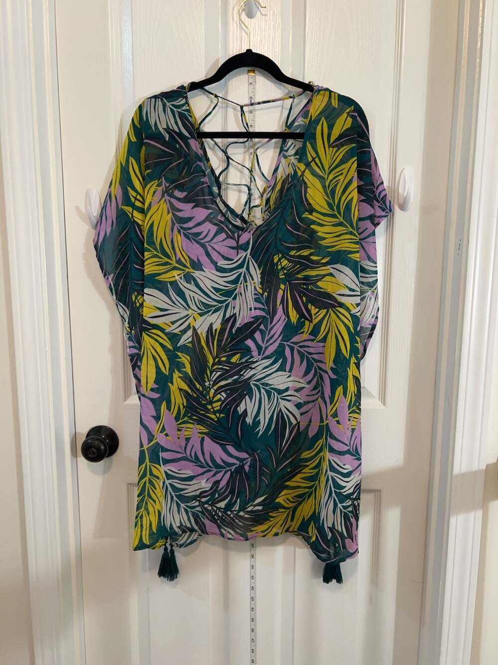 Palisades Beach Club Women's Swimsuit Cover-Up Kimono Sleeve Shirt MSRP 21.99